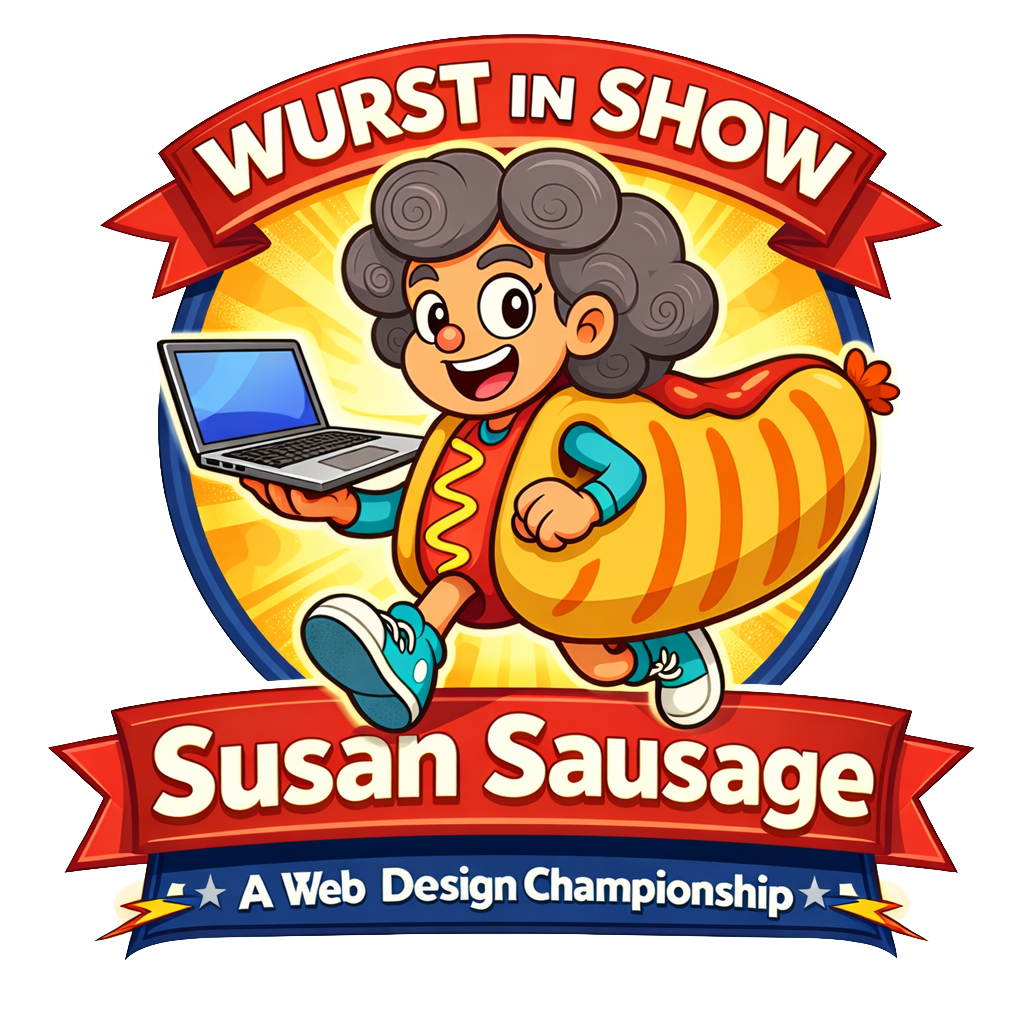 Susan Sausage Web Dev — competition badge